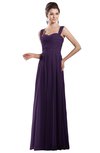 ColsBM Alena Violet Simple A-line Sleeveless Chiffon Floor Length Pleated Evening Dresses