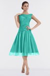 ColsBM Alissa Mint Green Cute A-line Sleeveless Knee Length Ruching Bridesmaid Dresses