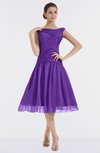 ColsBM Alissa Royal Purple Cute A-line Sleeveless Knee Length Ruching Bridesmaid Dresses