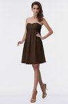 ColsBM Aviana Copper Elegant A-line Sleeveless Chiffon Pleated Party Dresses