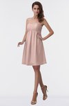 ColsBM Aviana Dusty Rose Elegant A-line Sleeveless Chiffon Pleated Party Dresses