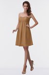 ColsBM Aviana Light Brown Elegant A-line Sleeveless Chiffon Pleated Party Dresses