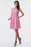 ColsBM Aviana Pink Elegant A-line Sleeveless Chiffon Pleated Party Dresses