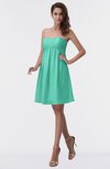 ColsBM Aviana Seafoam Green Elegant A-line Sleeveless Chiffon Pleated Party Dresses