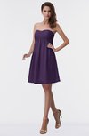 ColsBM Aviana Violet Elegant A-line Sleeveless Chiffon Pleated Party Dresses