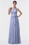 ColsBM Allie Blue Heron Modest A-line Backless Floor Length Pleated Bridesmaid Dresses