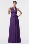 ColsBM Allie Dark Purple Modest A-line Backless Floor Length Pleated Bridesmaid Dresses