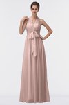 ColsBM Allie Dusty Rose Modest A-line Backless Floor Length Pleated Bridesmaid Dresses