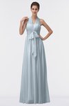 ColsBM Allie Illusion Blue Modest A-line Backless Floor Length Pleated Bridesmaid Dresses