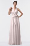 ColsBM Allie Light Pink Modest A-line Backless Floor Length Pleated Bridesmaid Dresses