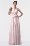 ColsBM Allie Petal Pink Modest A-line Backless Floor Length Pleated Bridesmaid Dresses