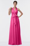 ColsBM Allie Rose Pink Modest A-line Backless Floor Length Pleated Bridesmaid Dresses