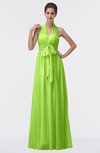 ColsBM Allie Sharp Green Modest A-line Backless Floor Length Pleated Bridesmaid Dresses