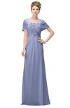 ColsBM Luna Lavender Casual A-line Square Short Sleeve Floor Length Plus Size Bridesmaid Dresses