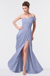 ColsBM Gwen Blue Heron Elegant A-line Strapless Sleeveless Backless Floor Length Plus Size Bridesmaid Dresses