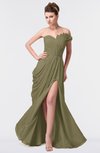 ColsBM Gwen Boa Elegant A-line Strapless Sleeveless Backless Floor Length Plus Size Bridesmaid Dresses