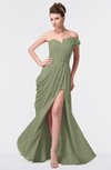 ColsBM Gwen Bog Elegant A-line Strapless Sleeveless Backless Floor Length Plus Size Bridesmaid Dresses
