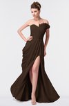 ColsBM Gwen Copper Elegant A-line Strapless Sleeveless Backless Floor Length Plus Size Bridesmaid Dresses