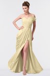 ColsBM Gwen Cornhusk Elegant A-line Strapless Sleeveless Backless Floor Length Plus Size Bridesmaid Dresses