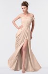ColsBM Gwen Fresh Salmon Elegant A-line Strapless Sleeveless Backless Floor Length Plus Size Bridesmaid Dresses