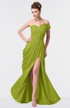 ColsBM Gwen Green Oasis Elegant A-line Strapless Sleeveless Backless Floor Length Plus Size Bridesmaid Dresses