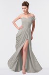 ColsBM Gwen Hushed Violet Elegant A-line Strapless Sleeveless Backless Floor Length Plus Size Bridesmaid Dresses