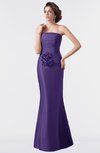 ColsBM Aria Dark Purple Classic Trumpet Sleeveless Backless Floor Length Bridesmaid Dresses