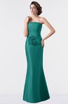 ColsBM Aria Green-blue Slate Classic Trumpet Sleeveless Backless Floor Length Bridesmaid Dresses