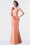 ColsBM Aria Salmon Classic Trumpet Sleeveless Backless Floor Length Bridesmaid Dresses