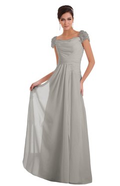 ColsBM Carlee Hushed Violet Elegant A-line Wide Square Short Sleeve Appliques Bridesmaid Dresses