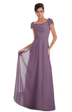ColsBM Carlee Valerian Elegant A-line Wide Square Short Sleeve Appliques Bridesmaid Dresses