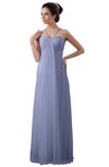 ColsBM Erin Blue Heron Informal A-line Spaghetti Sleeveless Floor Length Ruching Plus Size Bridesmaid Dresses