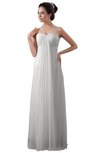 ColsBM Erin Cloud White Informal A-line Spaghetti Sleeveless Floor Length Ruching Plus Size Bridesmaid Dresses