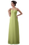 ColsBM Erin Lime Sherbet Informal A-line Spaghetti Sleeveless Floor Length Ruching Plus Size Bridesmaid Dresses