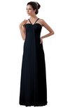 ColsBM Erin Navy Blue Informal A-line Spaghetti Sleeveless Floor Length Ruching Plus Size Bridesmaid Dresses