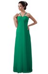 ColsBM Erin Pepper Green Informal A-line Spaghetti Sleeveless Floor Length Ruching Plus Size Bridesmaid Dresses