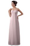 ColsBM Erin Petal Pink Informal A-line Spaghetti Sleeveless Floor Length Ruching Plus Size Bridesmaid Dresses