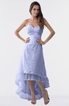 ColsBM Isabel Lavender Simple A-line Zipper Tea Length Paillette Plus Size Bridesmaid Dresses