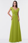 ColsBM Madelyn Green Oasis Informal A-line Portrait Zipper Floor Length Ruching Plus Size Bridesmaid Dresses