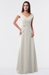 ColsBM Madelyn Off White Informal A-line Portrait Zipper Floor Length Ruching Plus Size Bridesmaid Dresses