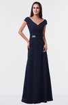 ColsBM Madelyn Peacoat Informal A-line Portrait Zipper Floor Length Ruching Plus Size Bridesmaid Dresses