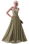 ColsBM Cora Candied Ginger Cute A-line Scoop Sleeveless Zipper Beading Plus Size Bridesmaid Dresses