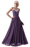 ColsBM Cora Chinese Violet Cute A-line Scoop Sleeveless Zipper Beading Plus Size Bridesmaid Dresses
