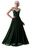ColsBM Cora Hunter Green Cute A-line Scoop Sleeveless Zipper Beading Plus Size Bridesmaid Dresses
