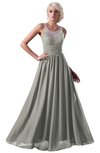 ColsBM Cora Platinum Cute A-line Scoop Sleeveless Zipper Beading Plus Size Bridesmaid Dresses