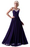 ColsBM Cora Royal Purple Cute A-line Scoop Sleeveless Zipper Beading Plus Size Bridesmaid Dresses