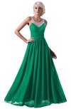 ColsBM Cora Sea Green Cute A-line Scoop Sleeveless Zipper Beading Plus Size Bridesmaid Dresses