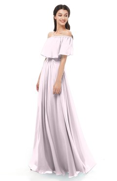 ColsBM Hana Bridesmaid Dresses Romantic Short Sleeve Floor Length Pleated A-line Off The Shoulder