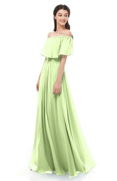ColsBM Hana Butterfly Bridesmaid Dresses Romantic Short Sleeve Floor Length Pleated A-line Off The Shoulder