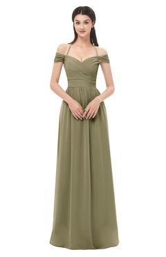ColsBM Amirah Boa Bridesmaid Dresses Halter Zip up Pleated Floor Length Elegant Short Sleeve